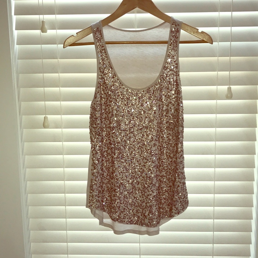Expire sequin tank top